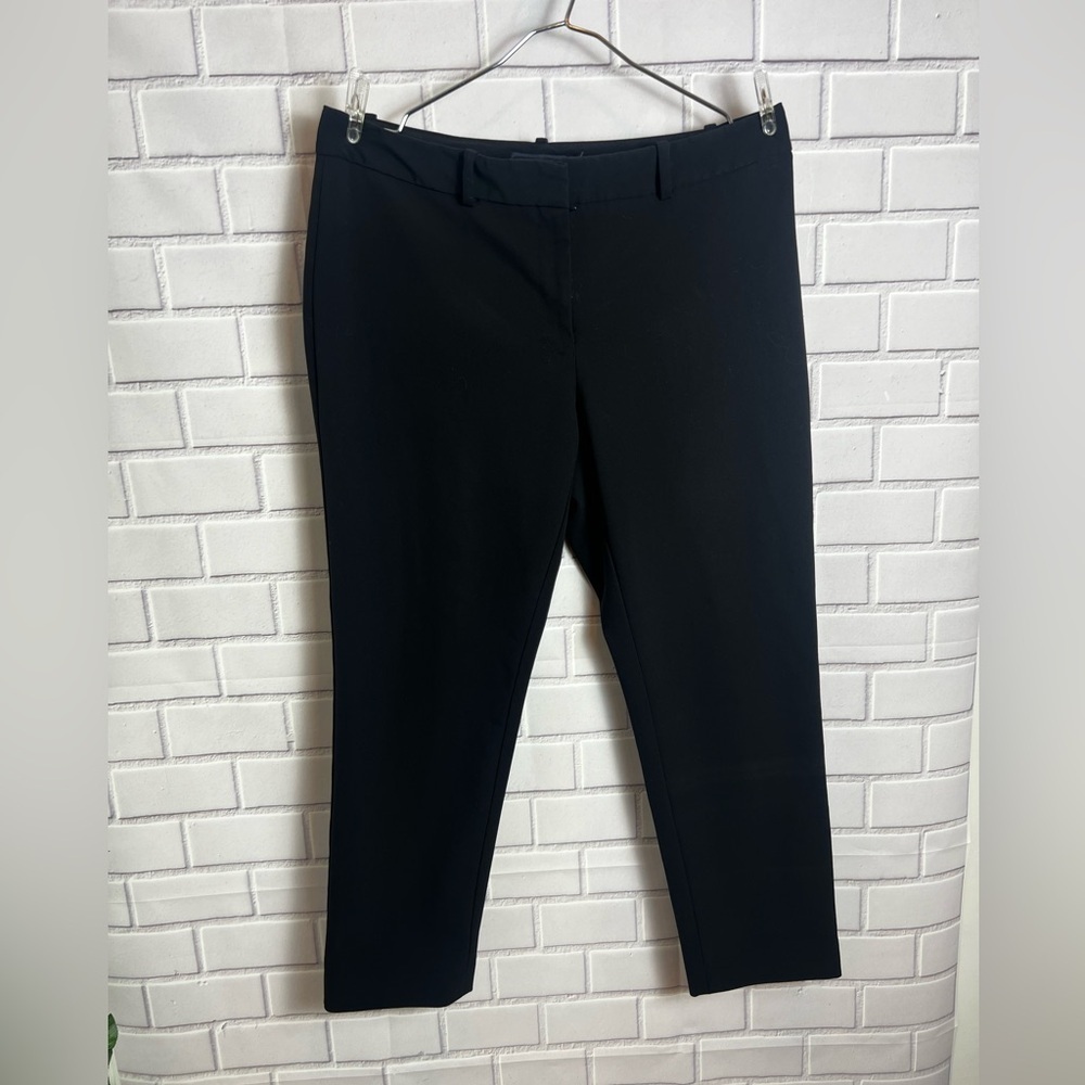 TOMMY HILFIGER women black cropped stretch dress pants/size 8